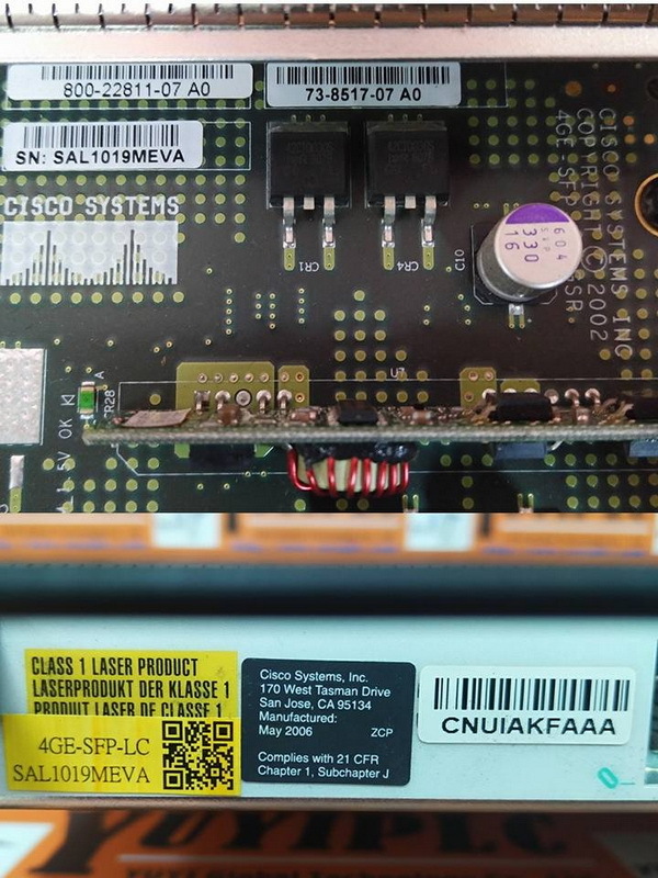 CISCO 8002281107 4PORT GIGABIT LINE CARD 裕益科技自動化設備可程式編碼器